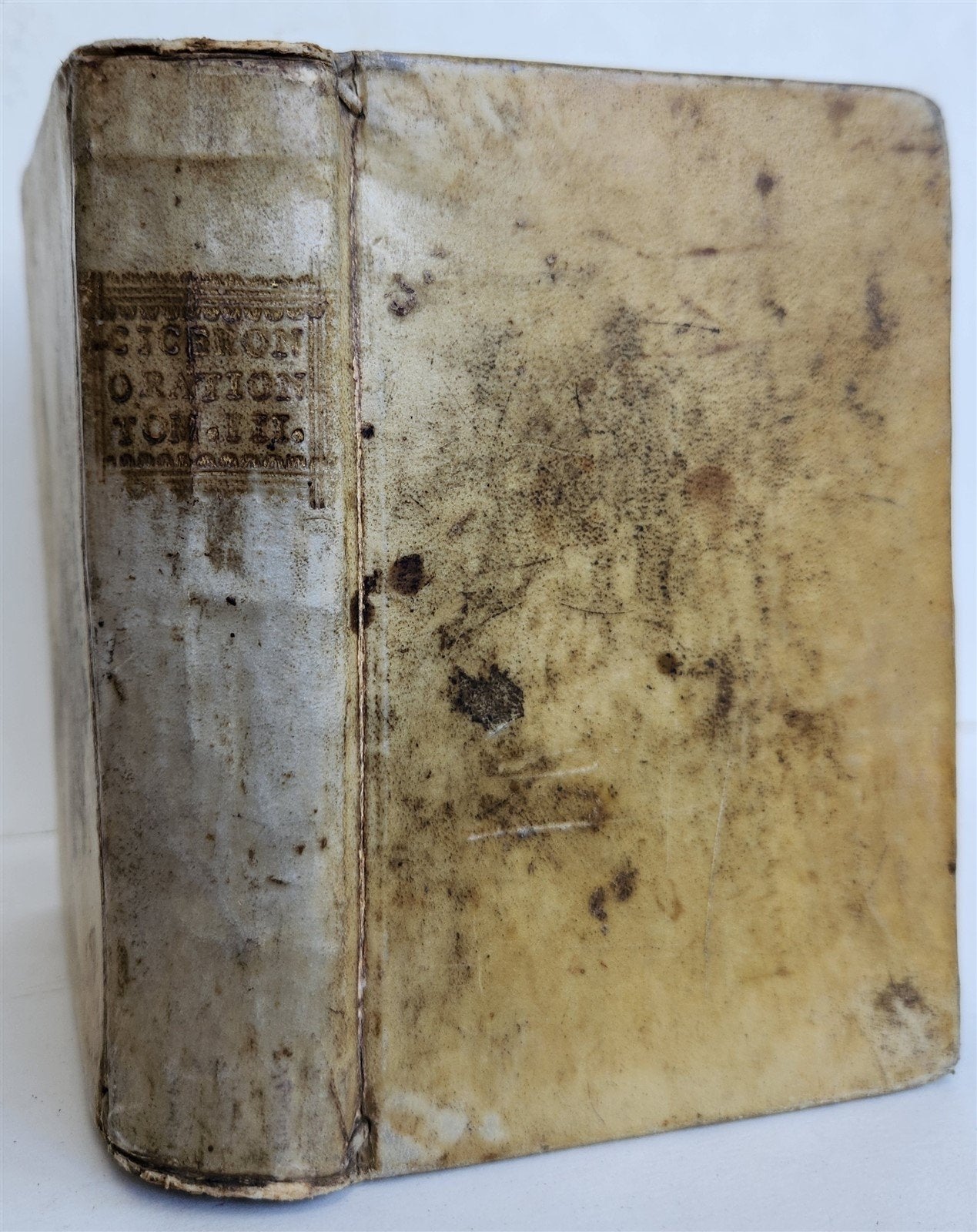 1559 ALDUS PRESS CICERO edited by Paolo Manuzio antique VELLUM 16th CENT. Aldine