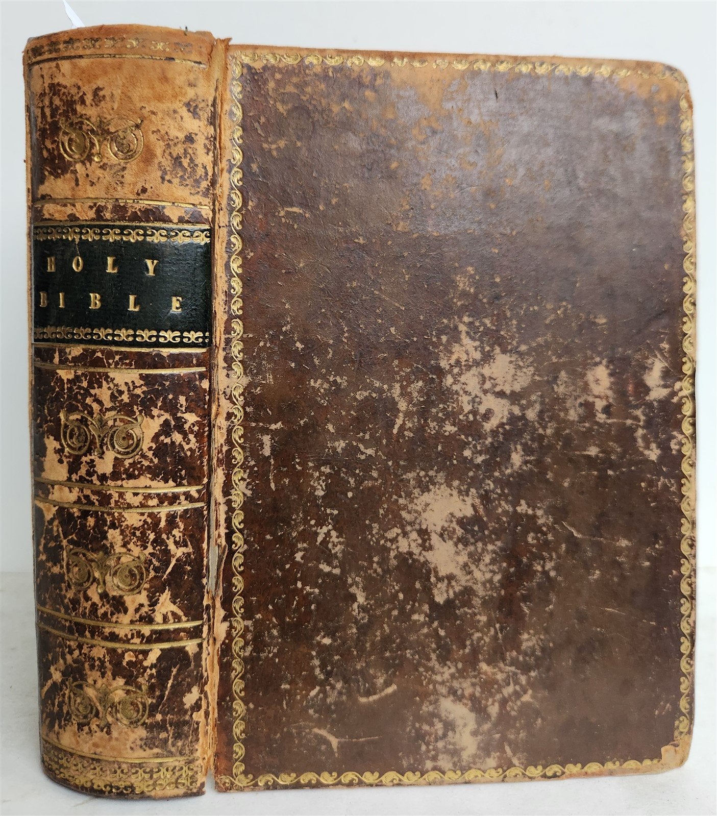 1638 BIBLE in ENGLISH OLD & NEW TESTAMENT by ROBERT BARKER antique w/PSALMS