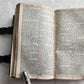 1697 BIBLE in ENGLISH OLD & NEW TESTAMENT antique w/ SILVER DECORATIONS & CLASPS