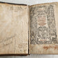 1571 BIBLE in LATIN ILLUSTRATED w/ 135 WOODCUTS antique PIGSKIN w/ METAL CORNERS