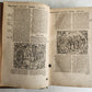 1571 BIBLE in LATIN ILLUSTRATED w/ 135 WOODCUTS antique PIGSKIN w/ METAL CORNERS