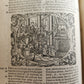 1571 BIBLE in LATIN ILLUSTRATED w/ 135 WOODCUTS antique PIGSKIN w/ METAL CORNERS