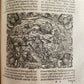 1571 BIBLE in LATIN ILLUSTRATED w/ 135 WOODCUTS antique PIGSKIN w/ METAL CORNERS