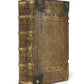 1571 BIBLE in LATIN ILLUSTRATED w/ 135 WOODCUTS antique PIGSKIN w/ METAL CORNERS
