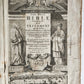 1715 BIBLE in ENGLISH antique ILLUSTRATED w/6 MAPS PIGSKIN FOLIO w/METAL CORNERS