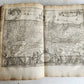 1715 BIBLE in ENGLISH antique ILLUSTRATED w/6 MAPS PIGSKIN FOLIO w/METAL CORNERS