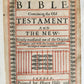 1660 BIBLE in ENGLISH OLD & NEW TESTAMENT antique BINDING w/ SILVER CORNERS