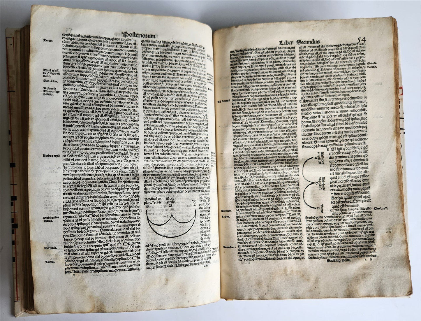 1526 POST-INCUNABULA ARISTOTLE & A.NIFO antique Posterior Analytics Commentary