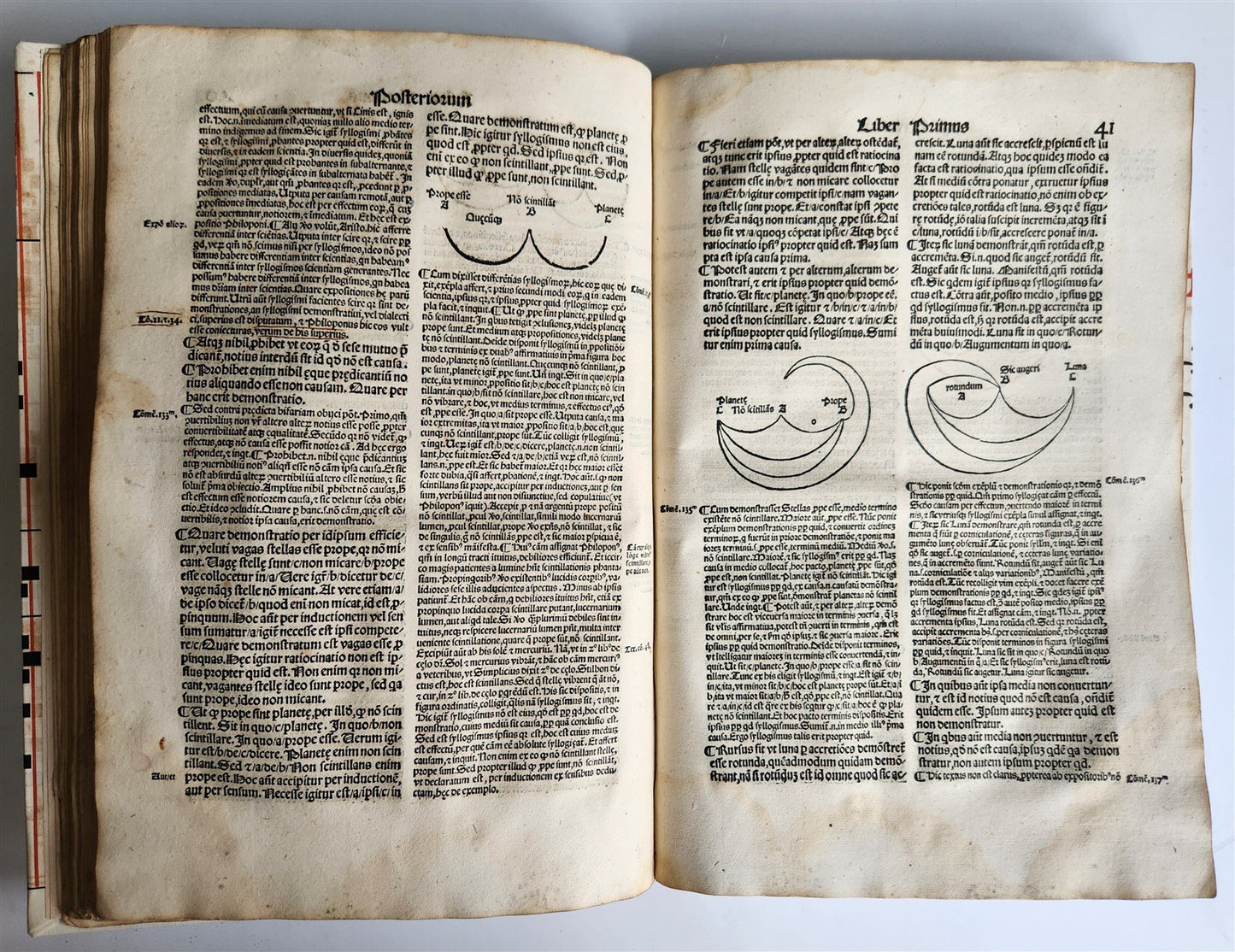 1526 POST-INCUNABULA ARISTOTLE & A.NIFO antique Posterior Analytics Commentary