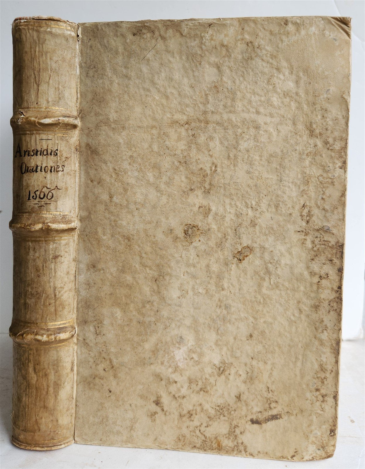 1566 AELIUS ARISTIDES ORATORIS CLARISSIMI antique VELLUM BOUND FOLIO rare
