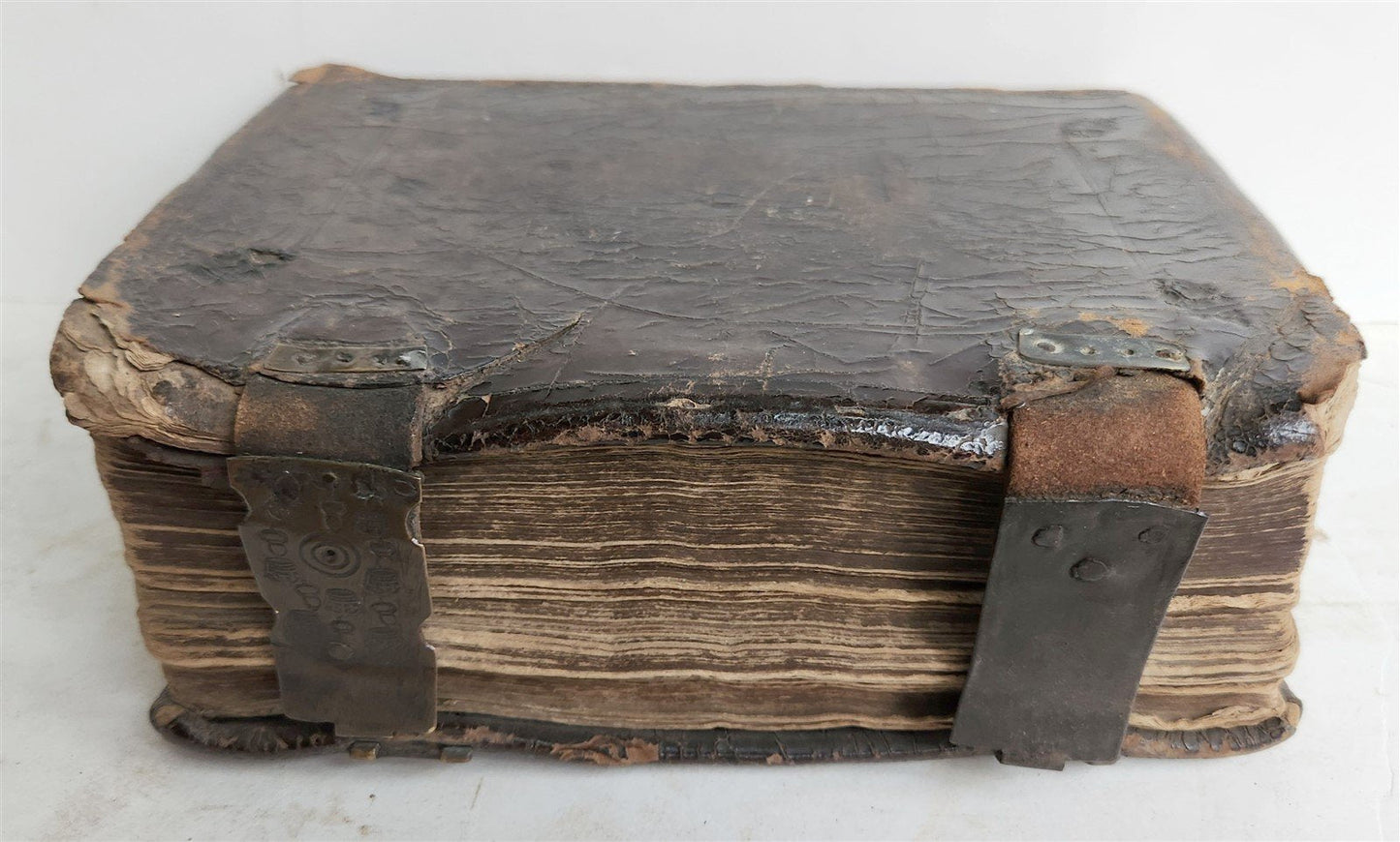 1596 BIBLE in ENGLISH GENEVA BREECHES VERSION antique ORIGINAL BINDING scarce