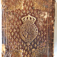 1638 BIBLE in ENGLISH antique COAT of ARMS of BRITISH KING CHARLES I BINDING