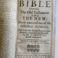 1685 BIBLE ENGLISH antique Old & New Testament w/ Concordance & Psalms