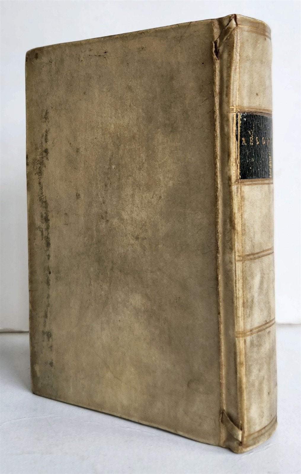 1561 AESOP FABLES antique FULLY ILLUSTRATED vellum binding 16th CENTURY rare