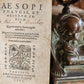 1561 AESOP FABLES antique FULLY ILLUSTRATED vellum binding 16th CENTURY rare