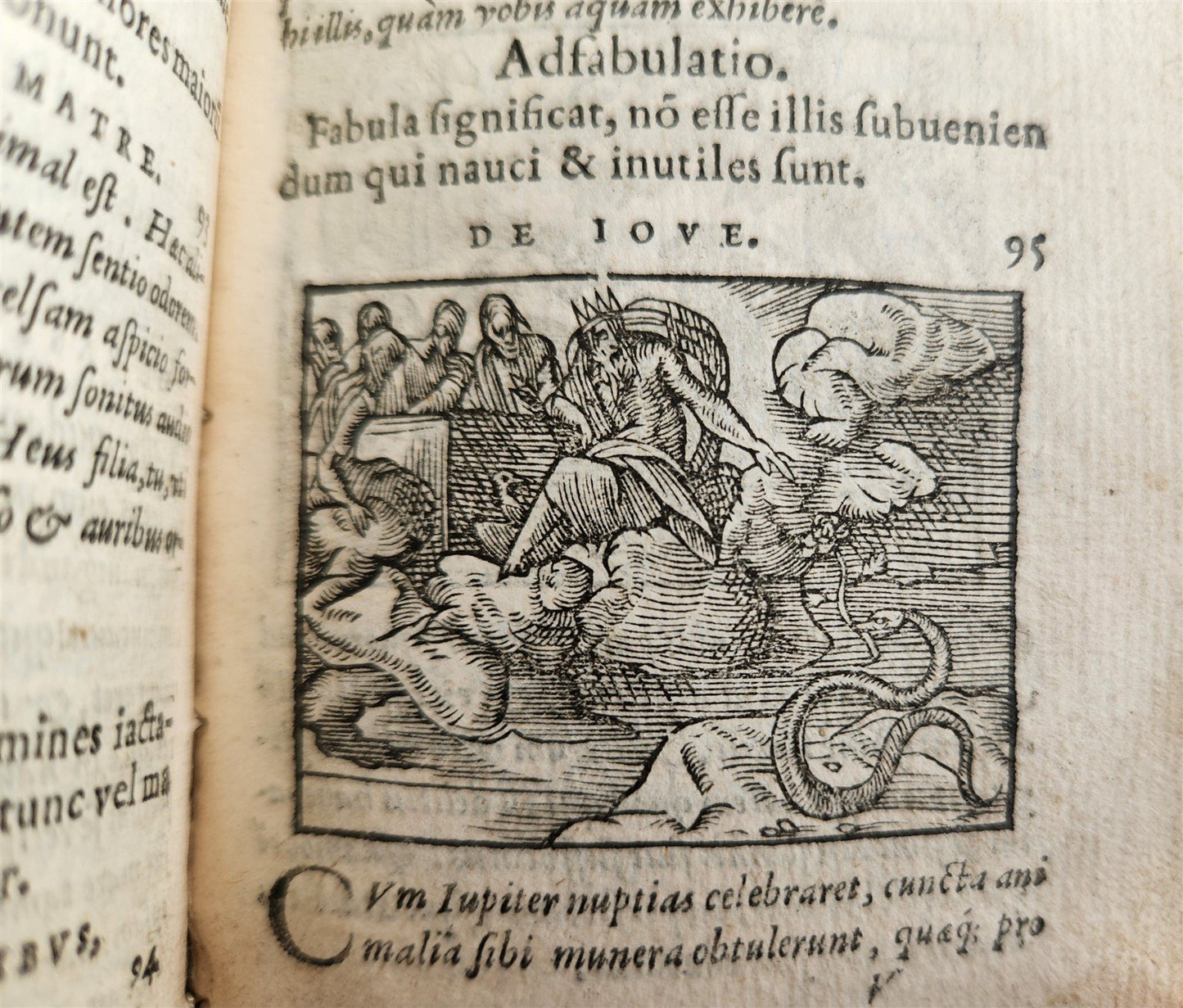 1561 AESOP FABLES antique FULLY ILLUSTRATED vellum binding 16th CENTURY rare