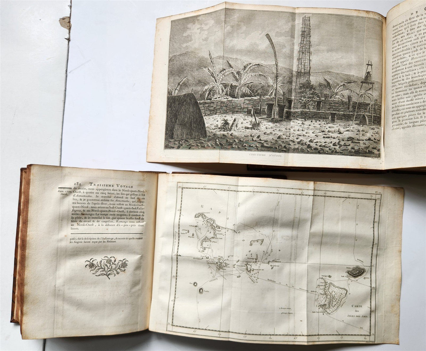 1785 VOYAGE of CAPTAIN COOK 4 vols ILLUSTRATED w/88 PLATES antique FRENCH 4to ED
