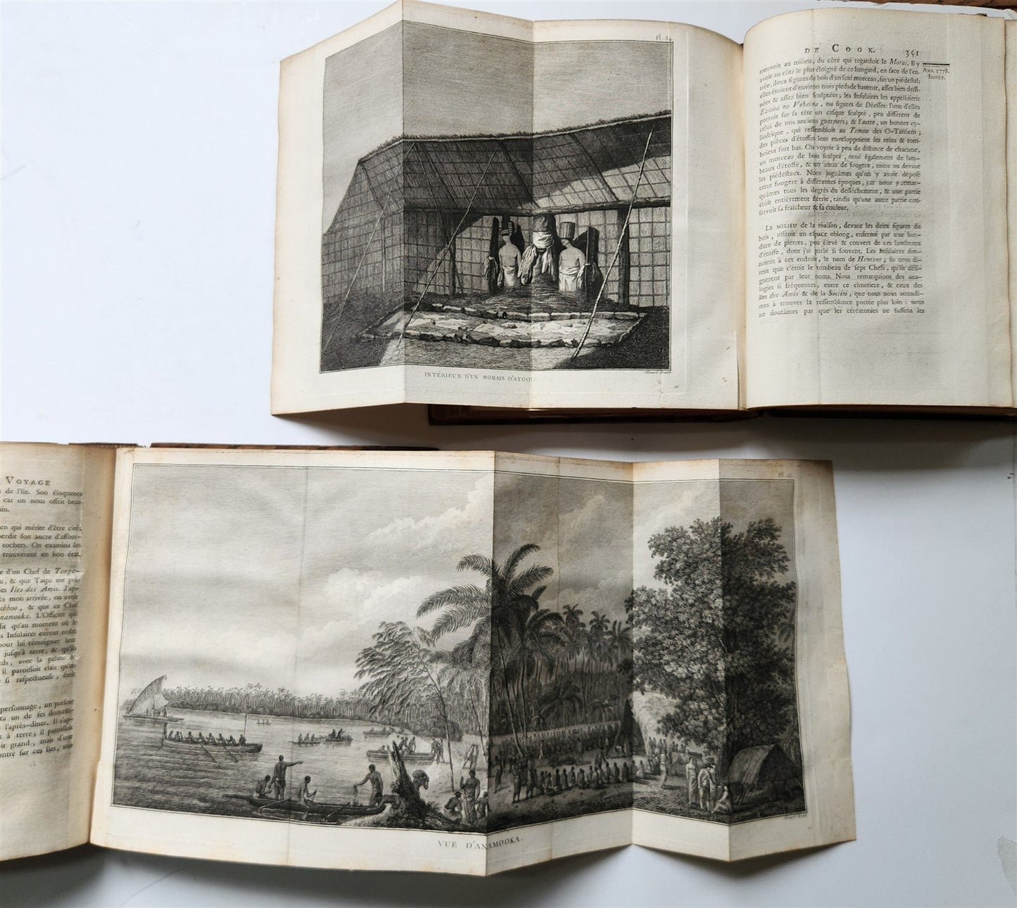1785 VOYAGE of CAPTAIN COOK 4 vols ILLUSTRATED w/88 PLATES antique FRENCH 4to ED