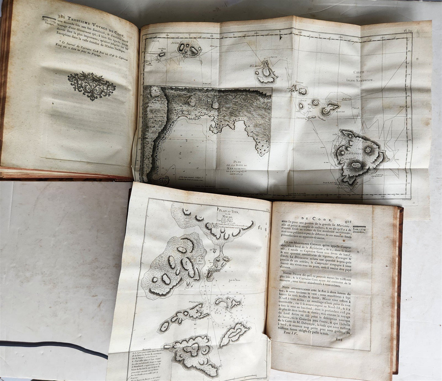 1785 VOYAGE of CAPTAIN COOK 4 vols ILLUSTRATED w/88 PLATES antique FRENCH 4to ED