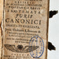 1697 CANON LAW BOOK Erotemata juris canonici. antique by V. ANDREAS