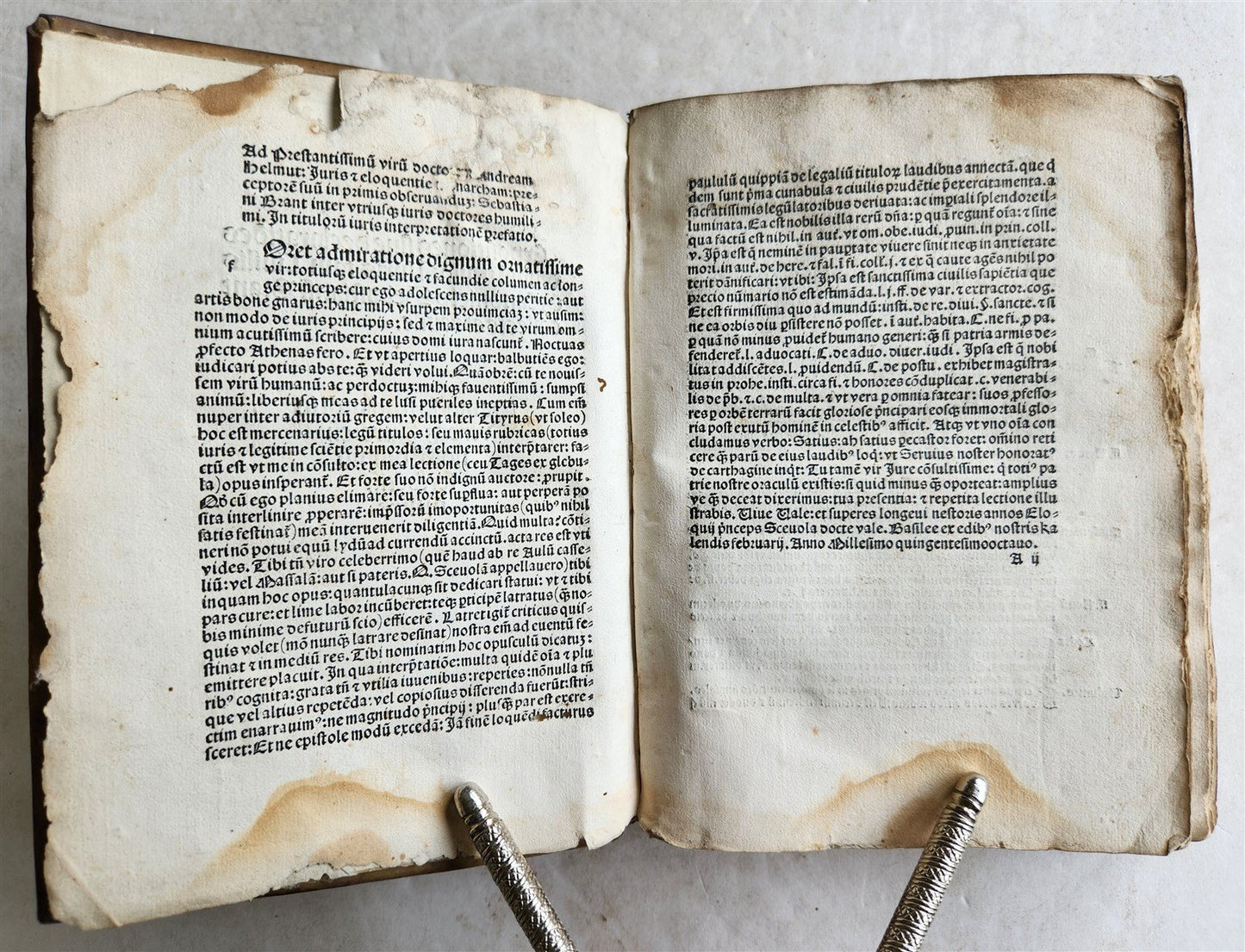 1508 POST-INCUNABULA LAW BOOK by SEBASTIAN BRANT antique VELLUM BOUND