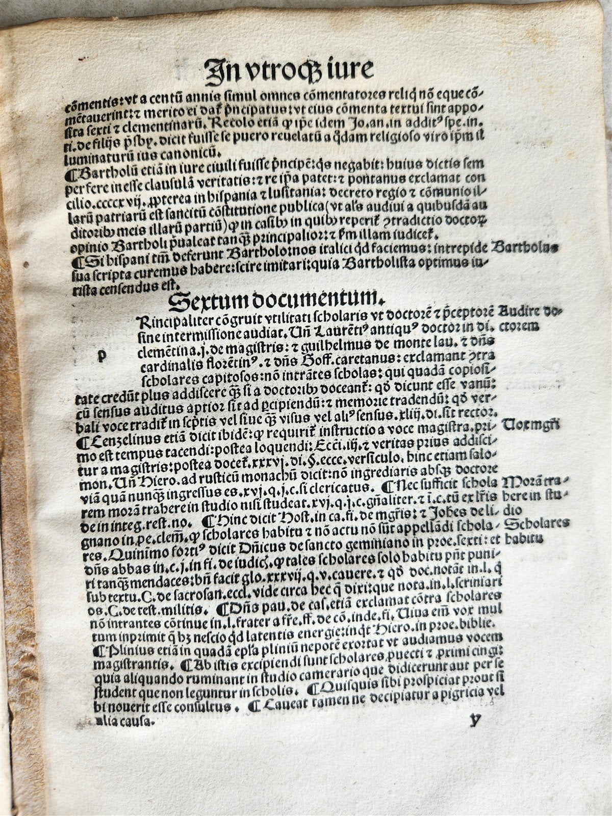 1508 POST-INCUNABULA LAW BOOK by SEBASTIAN BRANT antique VELLUM BOUND
