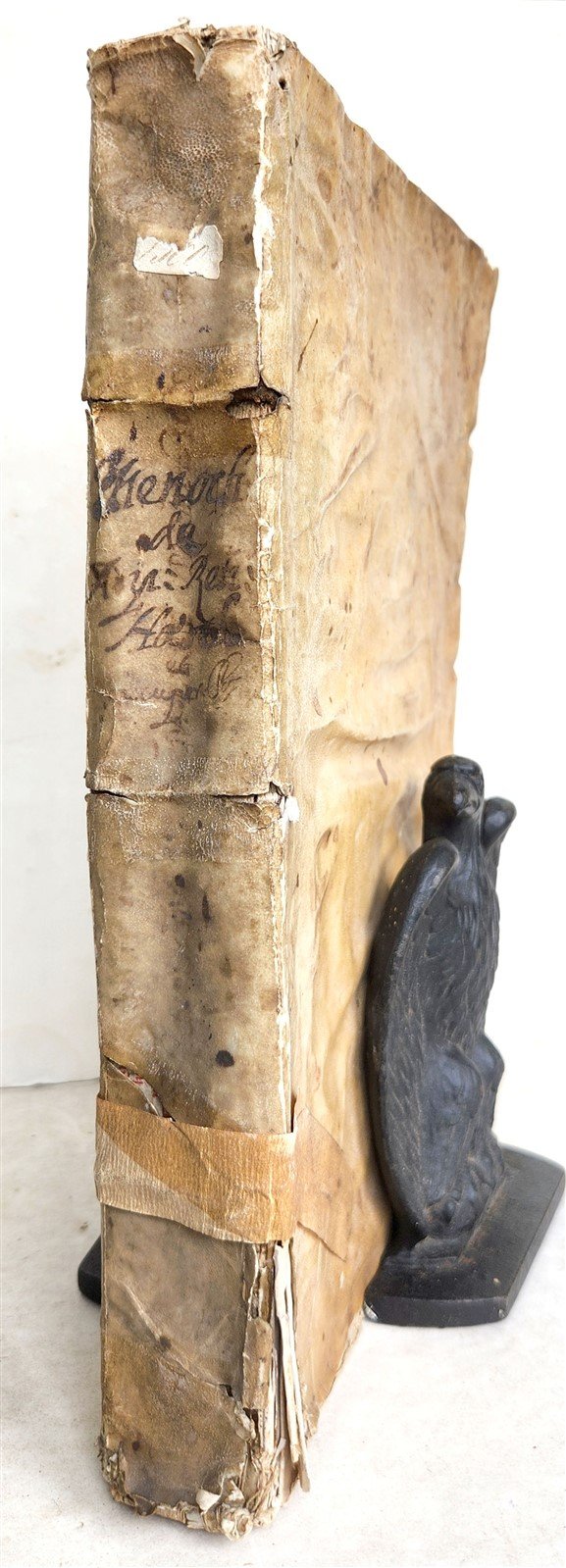 1577 LAW BOOK by Jacobus MENOCHIUS antique VELLUM BOUND FOLIO 16th CENTURY