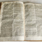 1743 BIBLE COMMENTARY Joannis Stephani Menochius in LATIN VELLUM FOLIO antique