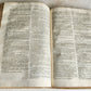 1743 BIBLE COMMENTARY Joannis Stephani Menochius in LATIN VELLUM FOLIO antique