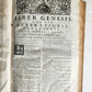 1743 BIBLE COMMENTARY Joannis Stephani Menochius in LATIN VELLUM FOLIO antique
