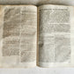 1743 BIBLE COMMENTARY Joannis Stephani Menochius in LATIN VELLUM FOLIO antique