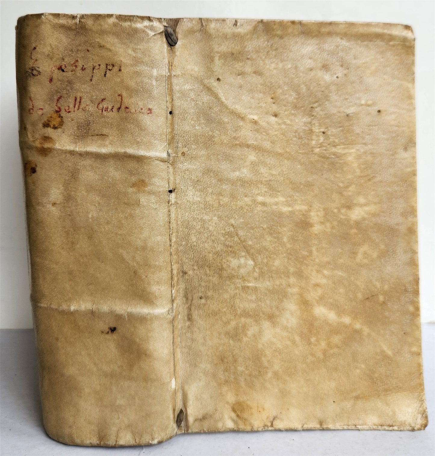 1575 JEWISH WARS by JOSEPHUS FLAVIUS antique VELLUM BOUND 16th CENTURY