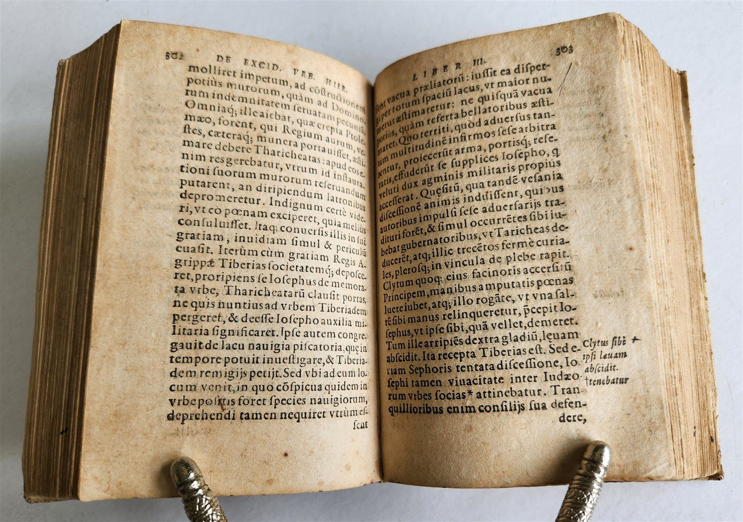 1575 JEWISH WARS by JOSEPHUS FLAVIUS antique VELLUM BOUND 16th CENTURY