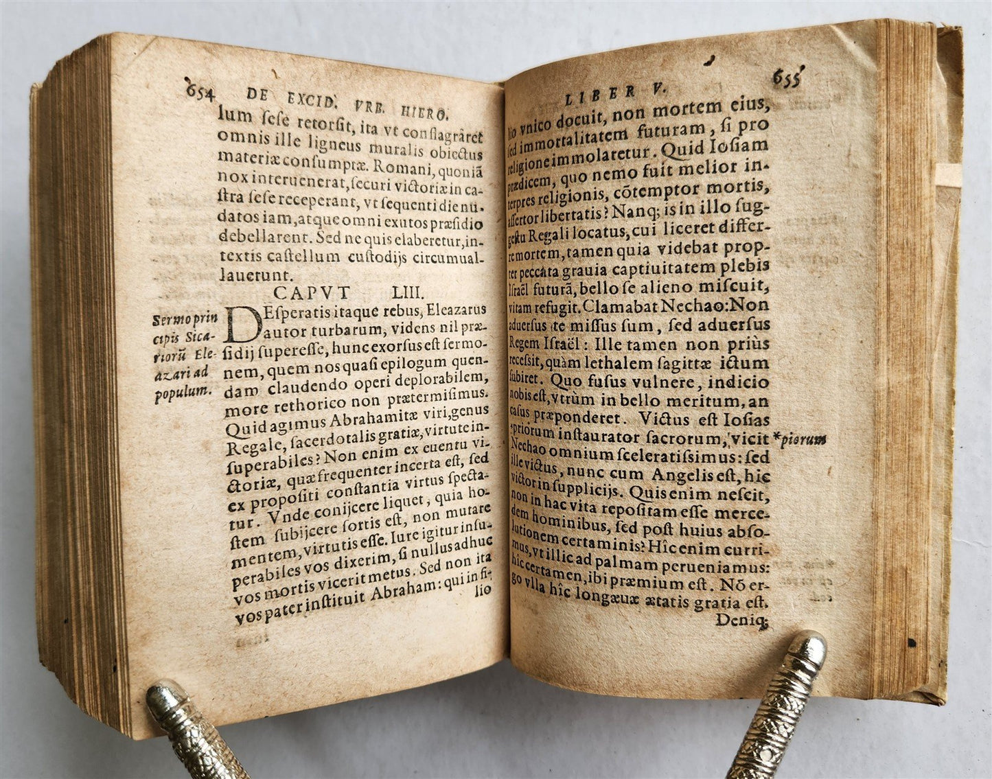 1575 JEWISH WARS by JOSEPHUS FLAVIUS antique VELLUM BOUND 16th CENTURY