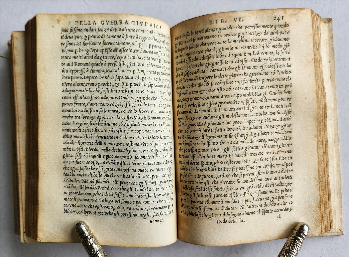 1541 JEWISH WARS by JOSEPHUS FLAVIUS antique VELLUM BOUND 16th CENTURY Italian