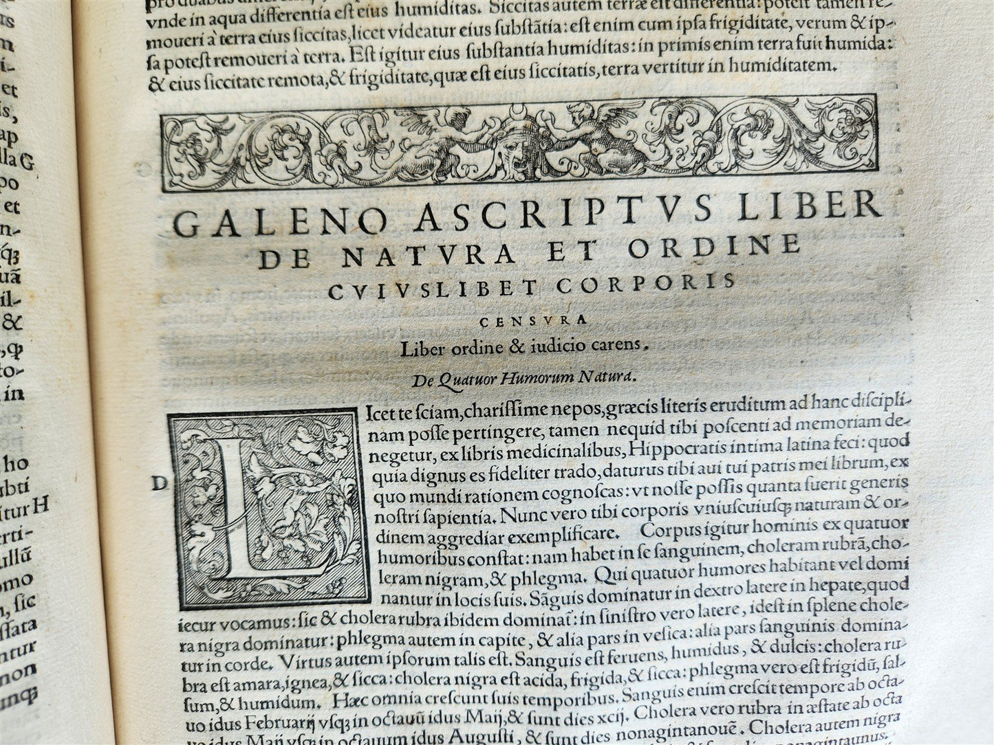 1565 RENAISSANCE EDITION OF GALEN antique FOLIO 16th century FAMOUS MEDICAL WORK