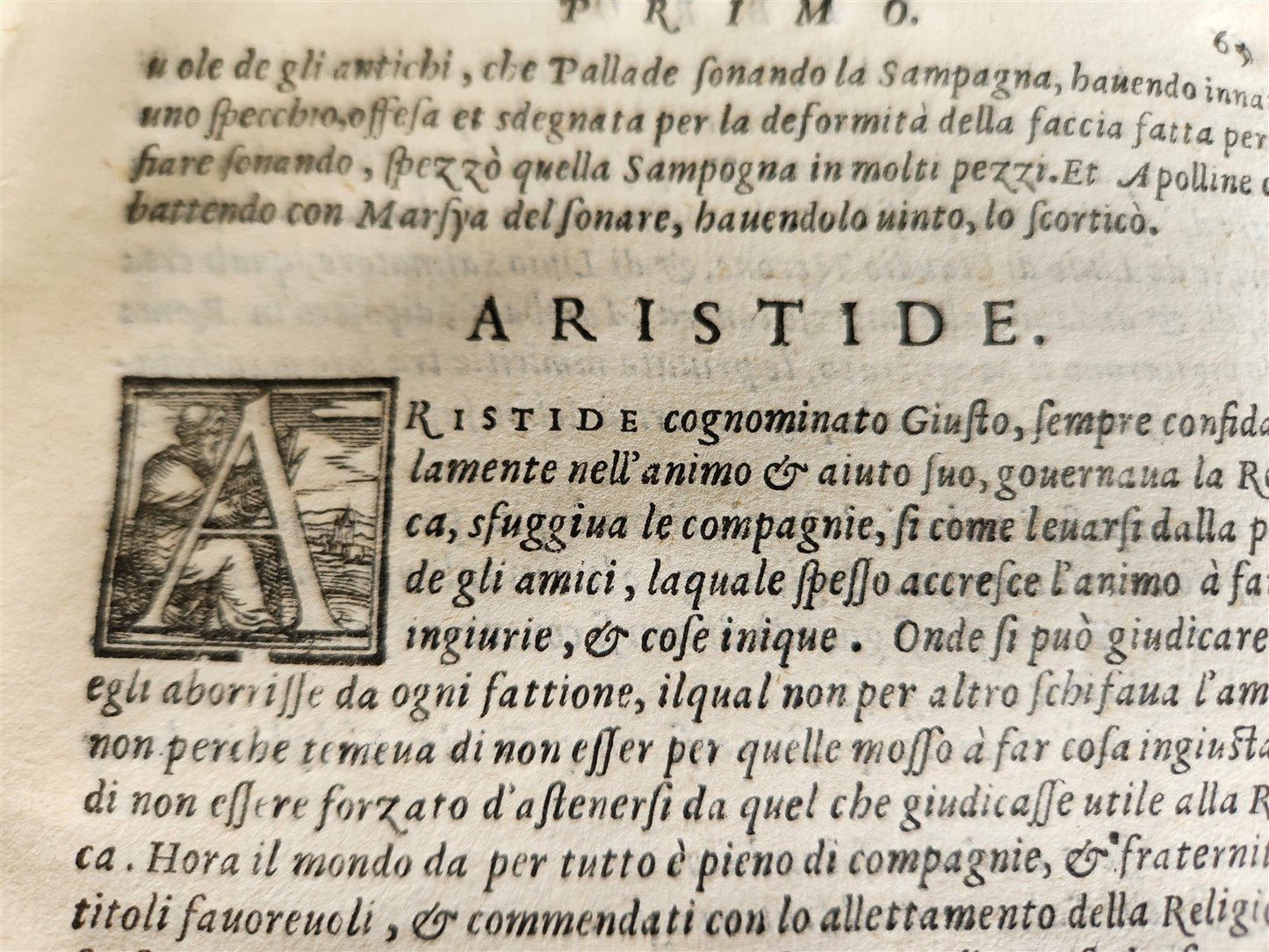 1566 APOPHTHEGMATA by PLUTARCH antique VELLUM BOUND w/ MANUSCRIPT TITLE 16th C.