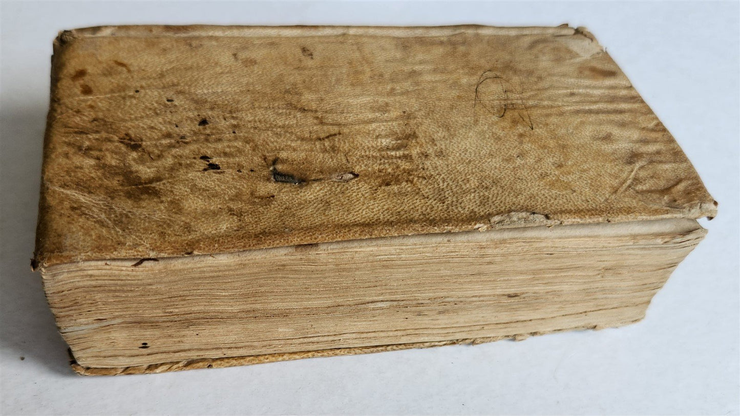 1691 POETRY antique VELLUM BINDING DESCRIPTIONES POETICAE