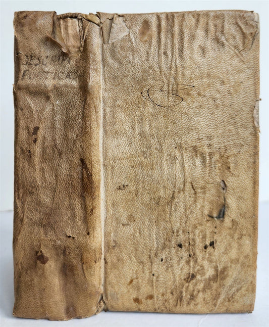 1691 POETRY antique VELLUM BINDING DESCRIPTIONES POETICAE
