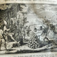 1721-1728 HISTORY OF THE WORLD ILLUSTRATED 5 FOLIO VOLUMES w/MAPS antique VELLUM