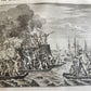 1721-1728 HISTORY OF THE WORLD ILLUSTRATED 5 FOLIO VOLUMES w/MAPS antique VELLUM