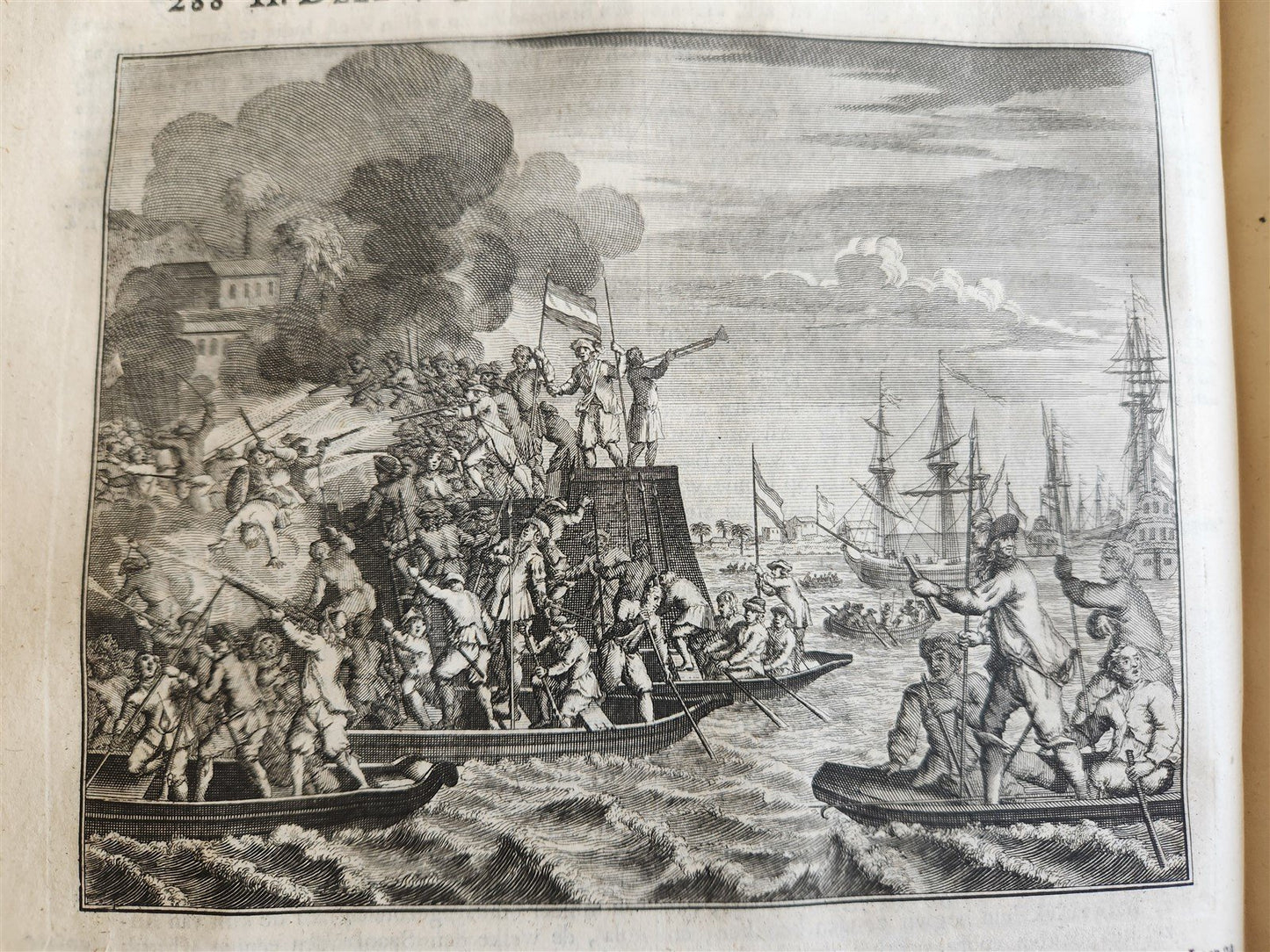 1721-1728 HISTORY OF THE WORLD ILLUSTRATED 5 FOLIO VOLUMES w/MAPS antique VELLUM