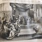 1721-1728 HISTORY OF THE WORLD ILLUSTRATED 5 FOLIO VOLUMES w/MAPS antique VELLUM
