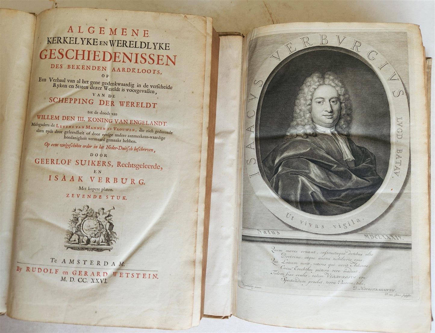 1721-1728 HISTORY OF THE WORLD ILLUSTRATED 5 FOLIO VOLUMES w/MAPS antique VELLUM