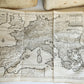 1721-1728 HISTORY OF THE WORLD ILLUSTRATED 5 FOLIO VOLUMES w/MAPS antique VELLUM