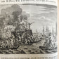 1721-1728 HISTORY OF THE WORLD ILLUSTRATED 5 FOLIO VOLUMES w/MAPS antique VELLUM