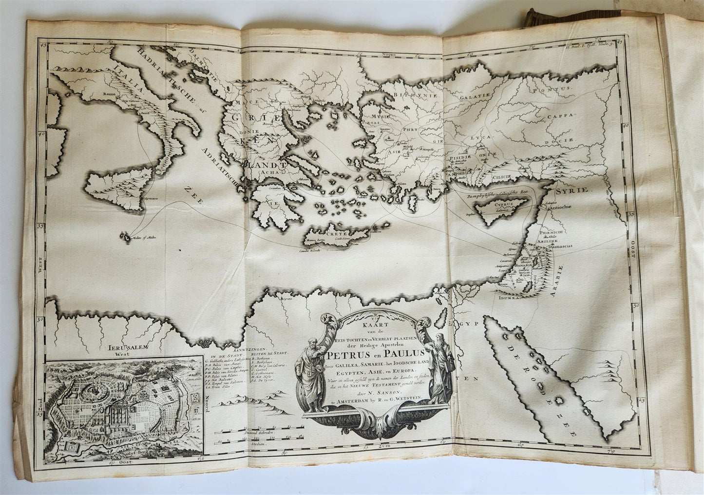 1721-1728 HISTORY OF THE WORLD ILLUSTRATED 5 FOLIO VOLUMES w/MAPS antique VELLUM