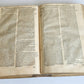 1727 COMMENTARIUS in IEREMIAM PROPHETAM THRENOS et BARUCH PIGSKIN FOLIO antique
