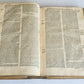 1727 COMMENTARIUS in IEREMIAM PROPHETAM THRENOS et BARUCH PIGSKIN FOLIO antique