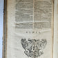 1727 COMMENTARIUS in IEREMIAM PROPHETAM THRENOS et BARUCH PIGSKIN FOLIO antique